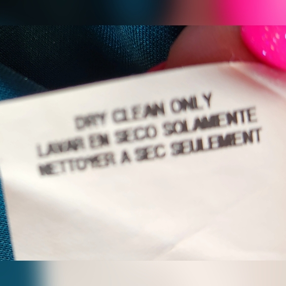 BEBE Teal Studded Silver Neck Choker Strapless Swingy Fun Slinky Mini Dress S - Picture 11 of 12